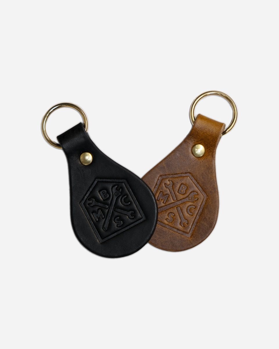 BSMC Moto Club Keyfob - Brown & Black studio image