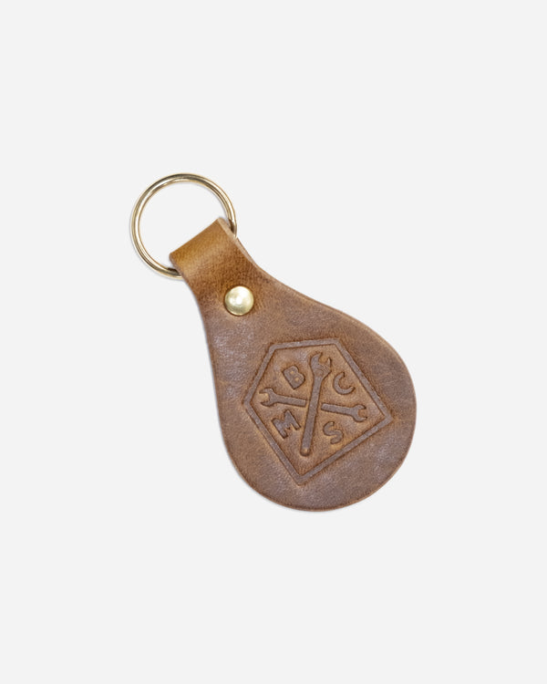 BSMC Moto Club Keyfob - Brown
