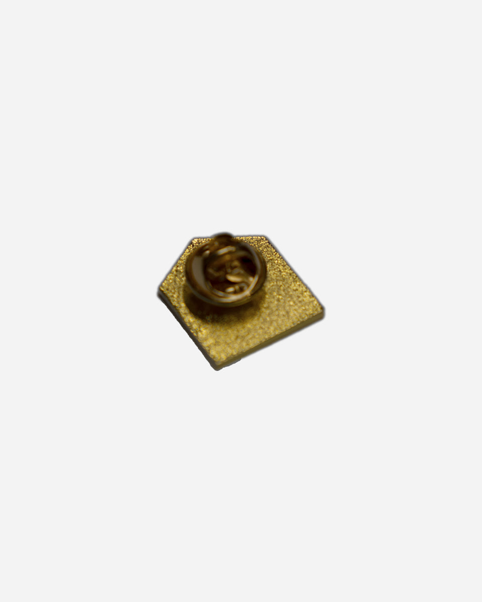 BSMC Moto Club Pin - Black/Gold studio image rear