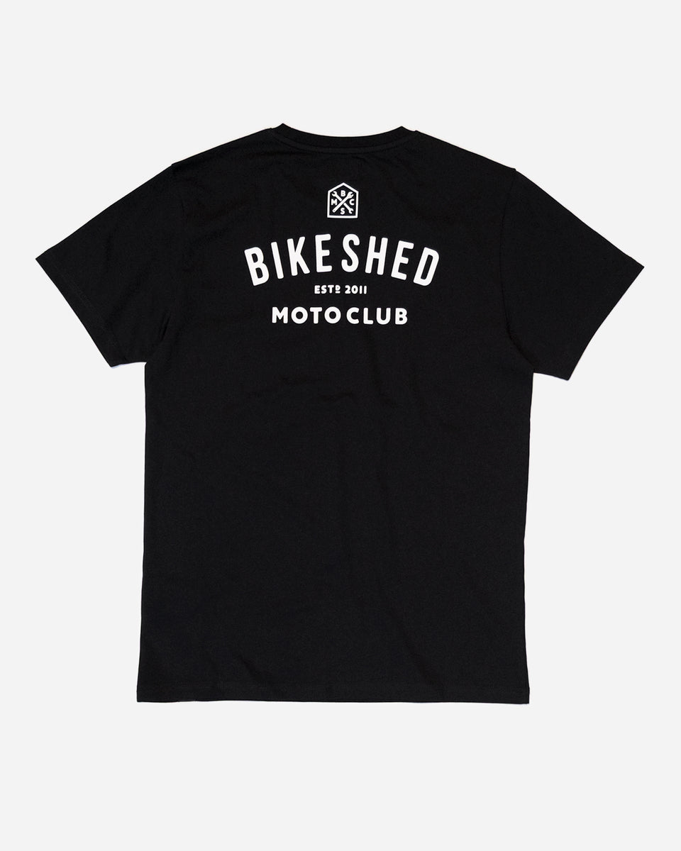 BSMC Moto Club T-Shirt - Black studio image rear
