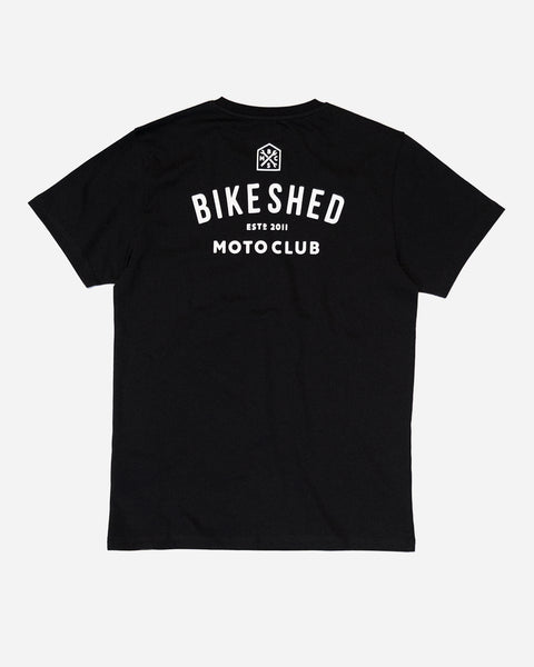 BSMC Moto Club T-Shirt - Black studio image rear